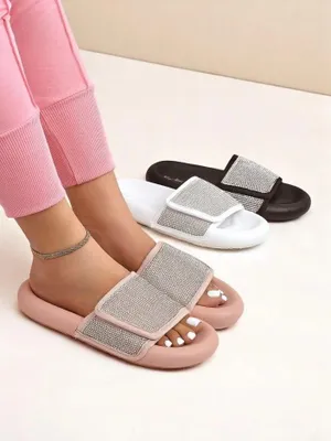 Produktbild von Royalfashion Damen Pantoletten mit flacher Sohle Sparkle Step, Größe 40