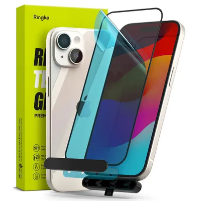 Obrázek produktu pro Ringke Ochranné tvrzené sklo pro - iPhone 15 - černé