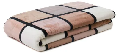 Produktbild von GÖZZE Antigua Cashmerefeeling Wohndecke flauschige wärmende Mikrofaser-Kuscheldecke mit Karomuster Taupe / Creme / Schoko 150 x 200 cm
