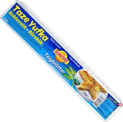 Zdjęcie produktu dla Ciasto świeże filo Suntat 470g do zrobienia baklawy