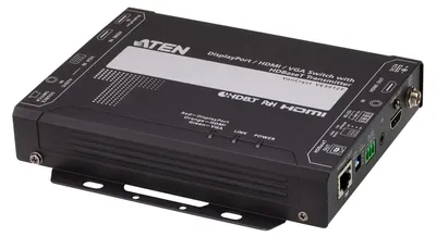 Produktbild von ATEN VE3912T DisplayPort / HDMI / VGA Switch mit HDBaseT Sender, bis 100m
