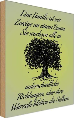 Produktbild von vianmo Holzschild 30x20 cm Familie ist wie Zweige an Baum Freunde