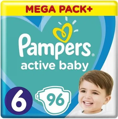Produktbild von PAMPERS Active Baby 6 (13-18 kg) 96 Stck