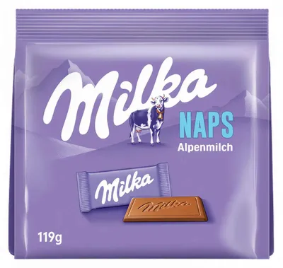 Image de Milka Naps Lait des Alpes 119g