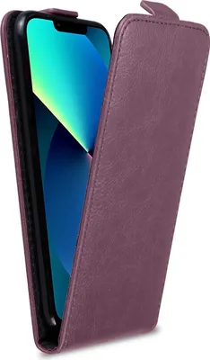 Produktbild von Cadorabo Hülle für Apple iPhone 13 PRO MAX Schutzhülle in Lila Flip Handyhülle Case Cover Etui Kunstleder