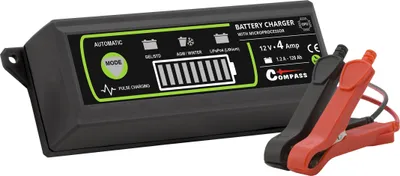 Obrázek produktu pro Compass 07145 - Nabíječka mikroprocesor 4Amp 12V PB/GEL/AGM/LiFePO4