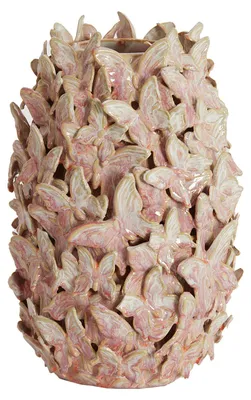 Produktbild von Light & Living Vase Schmetterlinge Mariposa Rosa (26cm)