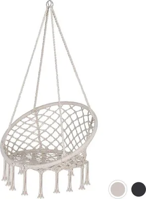 Productafbeelding van Hangstoel – hangstoel – geschikt voor binnen en buiten – hangmand – luxe hangstoel