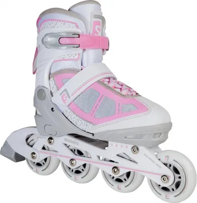 Image de Skatelife patin en ligne réglable Lava Pink taille 35-38 - Patins stylés et confortables pour patineurs en herbe