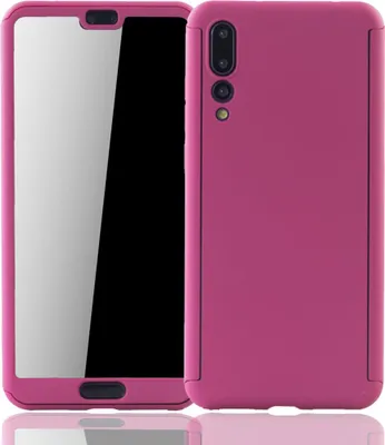 Produktbild von Handyhülle Schutzhülle für Huawei P20 Pro Full Case Cover Displayschutz 360 Pink