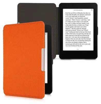 Produktbild von kwmobile Hülle kompatibel mit Amazon Kindle Paperwhite - Nylon eReader Schutzhülle Cover Case (für Modelle bis 2017) - Orange