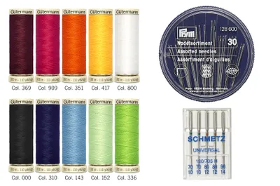 Produktbild von Gütermann Allesnäher-Set mit Prym Nähnadeln 10x100m