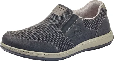 Zdjęcie produktu dla Rieker męskie wsuwane półbuty materiałowe sportowe luźna wkładka 17363, rozmiar:45 EU, kolor:Czarny