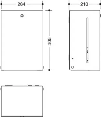 Produktbild von HEWI 900.06.010XA Papierhandtuchspender,