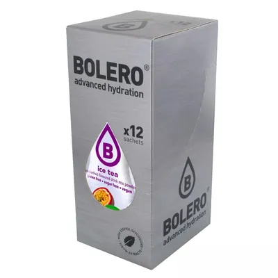 Image de Bolero Ice Tea Fruit de la Passion boisson en poudre sans sucre 8g 12 pièces