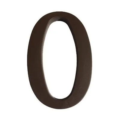 Obrázek produktu pro Číslo "0", 180 mm, hnědý plast