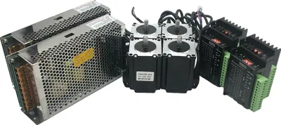 Produktbild von Schrittmotor, Nema 23, TB6600 Treiber, 4 Kit-Netzteil, 12Nm