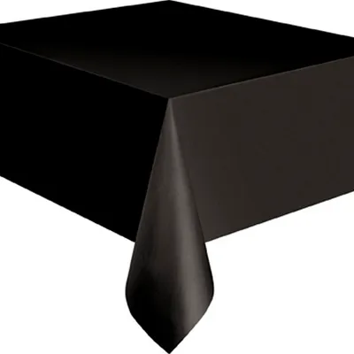 Produktbild von Tischdecke aus Kunststoff, wiederverwendbar in 19 verschiedenen Farben SG9050 (Einheitsgröße) (Schwarz)