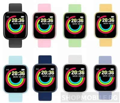 Produktbild von Smartwatch Y68, 1,30 Zoll, IPS, Bluetooth 4.0, IP67, Multisport, Pulsüberwachung, Schritte, Schlaf, Kalorien, Distanz
