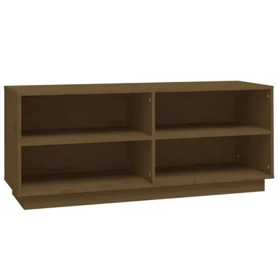 Produktbild von vidaXL Schuhregal Honigbraun 110x34x45 cm Massivholz Kiefer