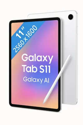 Zdjęcie produktu dla Samsung Galaxy Tab S11, 27,9 cm (11"), 2560 x 1600 px, 256 GB, 12 GB, 3,3 GHz, Srebrny