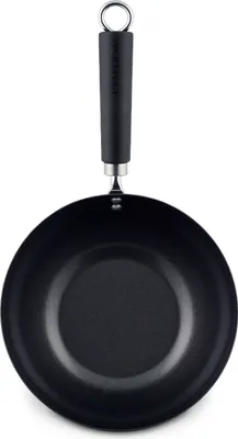 Zdjęcie produktu dla Ken Hom KH420001, Okrągły, Wok/Patelnia do mieszania, Czarny, Stal niestopowa, 1,5 mm, 20 cm