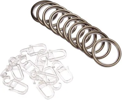 Obrázek produktu pro Gardinia Home Decor Curtain rings with gliding inlay for 20 mm, 4 mm