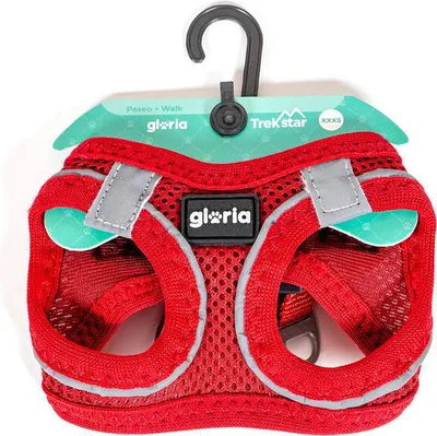 Immagine prodotto di Pettorina per cani Gloria Trek Star 29,4-32,6 cm 41,4-43 cm Rosso S