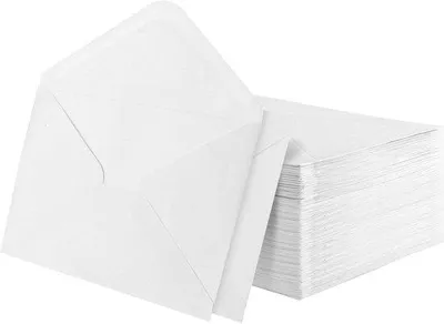 Zdjęcie produktu dla Białe koperty 125 x 175 mm, 200 sztuk, do kartek z życzeniami
