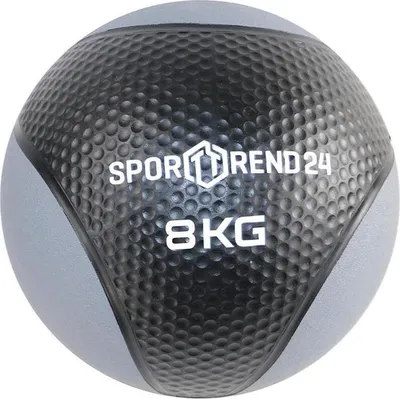 Produktbild von Sporttrend 24® Medizinball 1-12 kg in schwarz | Gewichtsball, Trainingsball, Gewicht Ball, Fitness (8kg)
