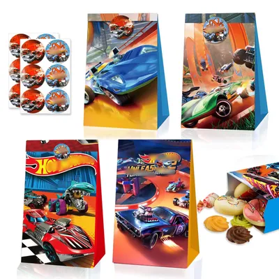 Productafbeelding van Set van 12 Papieren Geschenktassen met Stickers voor Kinderen