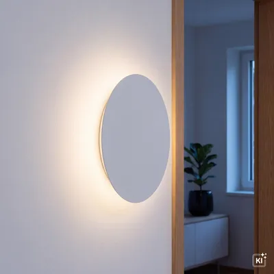 Obrázek produktu pro Nástěnné svítidlo LED bílé 3000 K 265 lm Kovové moderní nástěnné svítidlo, Obrázek vytvořený pomocí AI