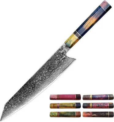 Image de Couteau de cuisine Damasquiné FU-14039 - Qualité KP14039