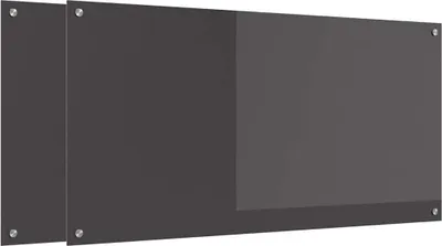 Obrázok produktu pre vidaXL Kuchynská zástenová doska, 2 ks, tmavosivá, 120 x 60 cm, tvrdené sklo