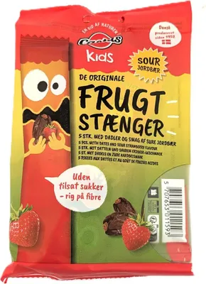 Produktbild von Castus Frugtstang Sour Jordbær 5x20g