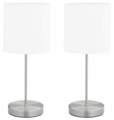 Produktbild von vidaXL Tischlampen 2 Stk. Touch-Sensor Weiß E14