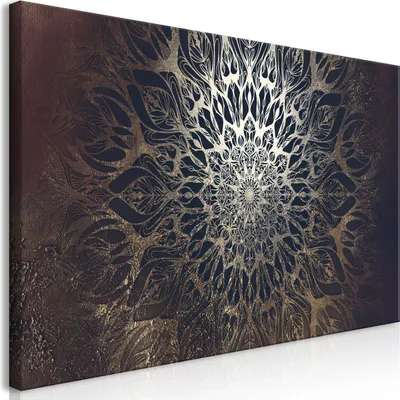 Immagine prodotto di Murale mega XXXL mandala 250x125 cm pezzo unico formato XXL stampa d'arte per auto montaggio tela quadri moderni quadri fai da te decorazione murale decorazione casa Oriente p-A-0028-ak-e