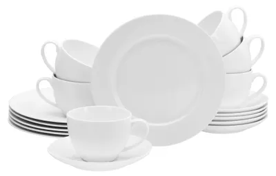 Produktbild von CreaTable, 16620, Fleur Royal Creme Weiss, Kaffeeservice 18-tlg, Porzellan