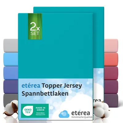 Produktbild von etérea Jersey Spannbettlaken Baumwolle 120x200 cm