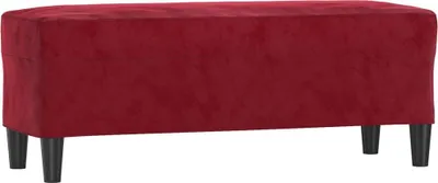 Obrázok produktu pre vidaXL Lavica Víno červená 100x35x41 cm Zamatová