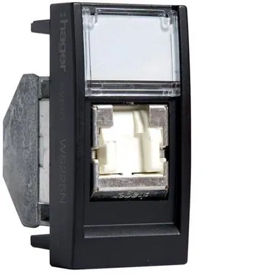 Obrázek produktu pro Hager WS225N, Černá, Polykarbonát (PC), IP20, 10 kusů