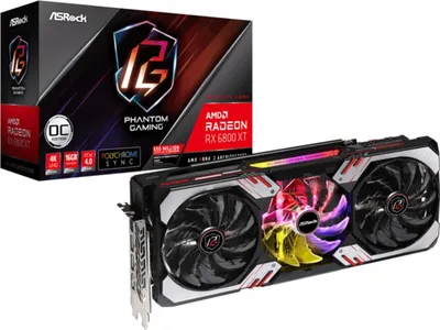 Produktbild von ASRock RX6800XT PG 16GO - Radeon RX 6800 XT - 16 GB - GDDR6 - 256 Bit - 7680 x 4320 Pixel - PCI Express 4.0