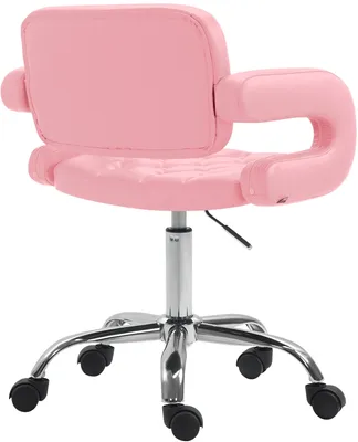 Produktbild von CLP Arbeitshocker Dublin Kunstleder höhenverstellbar und drehbar pink