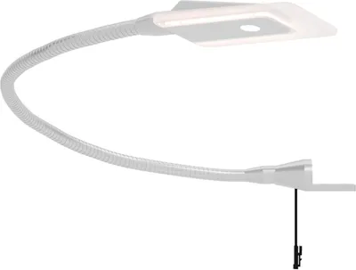 Produktbild von kalb | Diora Dual Bettleuchte Flexibel Leseleuchte Nachttischlampe 1er Set silbergrau