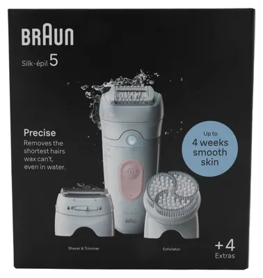 Produktbild von Braun 5-060 Silk-épil 5 Epilierer, weiß/flamingorosa