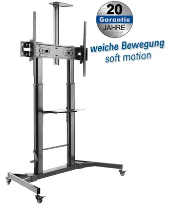 Produktbild von myWall HP 104, 100 kg, 152,4 cm (60"), 2,54 m (100"), 1000 x 600 mm, Höhenverstellung, Schwarz