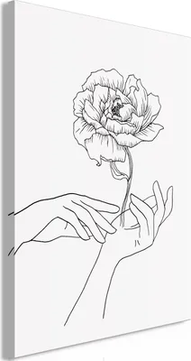 Produktbild von Vlies Leinwandbild - Delicate Touch (1 Part) Vertical 40x60 cm Menschen b-A-0745-b-a