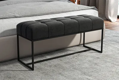 Produktbild von AX LIVING Sitzbank gepolstert Acciarolli 1 120 cm – Grafit