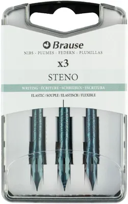 Produktbild von Stenofedern gebläuter Stahl 15 Stück Brause Feder Steno