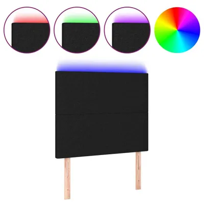 Imagen del producto de vidaXL Cabecero LED, color , 90 x 5 x 118/128 cm, tela